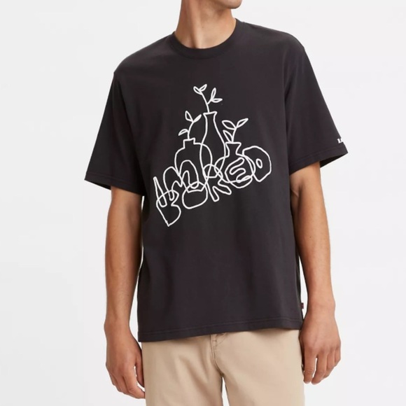 Levi’s relaxed fit short sleeve I’m bored t-shirt men’s m - Picture 1 of 8